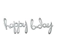 Happy Birthday Silver Foil Balloon Amscan Best Quality