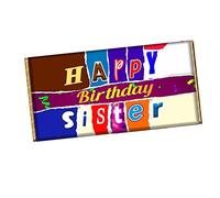 Happy Birthday Sister Chocolate Bar Wrapper Novelty Gift For Sister Girl CH-550 (without chocolate)