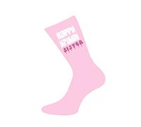 Happy Birthday Sister Printed Design Ladies Pink Socks Great Birthday Gift