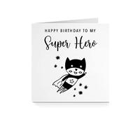 Happy Birthday Superhero Card - Bold Hero Illustration (For Him)