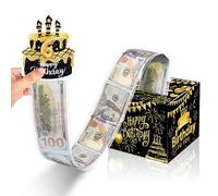 Happy Birthday Surprise Money Box for Cash Gift Pull, Funny Birthday Money Holder for Cash with Pull Out DIY Card Box for Parents, Loved Ones, Kids and Friends