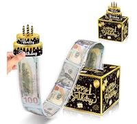 Happy Birthday Surprise Money Box for Cash Gifts Pull Money Cake Creative Ways to Gift Money Presentation Box for Cash Gifts Birthday, DIY Money Gift Ideas Funny Money Box Money Holders for Cash Gifts
