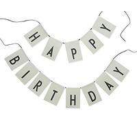Design Letters Happy Birthday/Surprise Party Reversible Bunting - Reusable (Green)