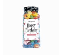 Happy Birthday Sweets - (600g) Original Classic Retro Fizzy Pick and Mix in a Gift Jar By Bentley & Ackerman Sweet Shop.