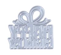 Happy Birthday Tag Cutting Die Exquisite Theme Embossed Script Dice Stencil Party Card Making Tools Embossed Die Cut for Card Making