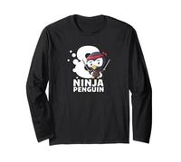 Happy Birthday, This Ninja Penguin Turned 8 Long Sleeve T-Shirt