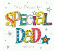 Happy Birthday to a Special Dad with Love 3D Hand Finished Greeting Card by Talking Pictures