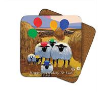 Happy Birthday to Ewe Coaster by Thomas Joseph - Funny Sheep