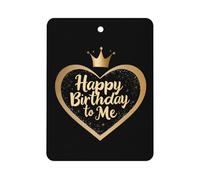 Happy Birthday to Me Car Air Freshener Aromatherapy Tablets Hanging Scented Cards for Rooms Bathrooms Wardrobe Square