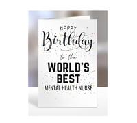 Happy Birthday to the Worlds Best Mental Health Nurse, card, presents, gifts, for, colleagues, ward, manager, staff, department, work, men, women, A5-282_46