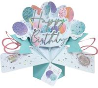 Happy Birthday To You Balloons Pop-Up Greeting Card Second Nature 3D Pop Up Card