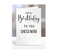 Happy Birthday To You Chess Nerd Card, Gifts for Men, Women, Presents for Man, Woman or Person, Greetings Card, Funny, Joke, Silly, Gag, A5-127a_61