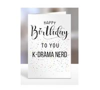 Happy Birthday To You K-Drama Nerd Card, Gifts for Men, Women, Presents for Man, Woman or Person, Greetings Card, Funny, Joke, Silly, Gag, A5-127a_220