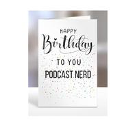 Happy Birthday To You Podcast Nerd Card, Gifts for Men, Women, Presents for Man, Woman or Person, Greetings Card, Funny, Joke, Silly, Gag, A5-127b_15