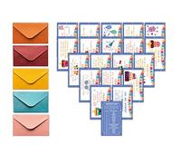 Happy Birthday Treasure Hunt Clues Game Cards, Birthday Party Scavenger Hunt Card Game(20 Cards with Colourful Envelopes), Indoor Outdoor Party Game Supply for Kids Adults Family Teacher Student(A06)