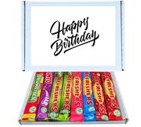 Happy Birthday Treat Box | Mixed Chew Bars Variety Pack 24 Pack Box Includes 4 Each of Drumstick, Vimto, Refreshers Original, Strawberry, Cherry Cola & Sour Apple