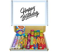 Happy Birthday Treat Box | Ultimate Retro Sweet Gift Box with 20 Assorted Classic Confectioneries for Birthdays