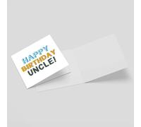Happy Birthday Uncle Square Greetings Card (14.8cm x 14.8cm)