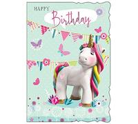 Happy Birthday. Unicorn Card For Female. Any Age