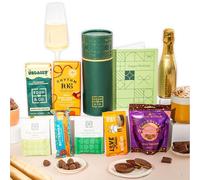 Happy Birthday Vegan Chocolate Letterbox Gift Tube with Truffles & Hot Chocolate, Luxury Gourmet Gifts for Women, Men, Couples by EDEN & CO - Plus 1 Prosecco