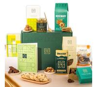 Happy Birthday Vegan Gift Hamper Basket, Luxury Gourmet Gifts for Women, Men, Couples, with Vegan Chocolate by EDEN & CO