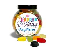 Happy Birthday Wine Gums Favourite Sweet Choices Gift with Fun Design (550g, Customised)