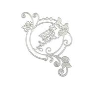 Happy Birthday Wreath Die Cut Metal Embossing Cutting Dies Templates for Card Making Scrapbooking Journal Photo Album Card Making Cutting Tool