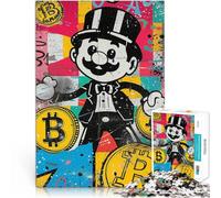 Happy BitcoinAdults 1000 Pieces Puzzle Help the brain exercise addictive toys to cultivate patience Funny Gift 38x26cm