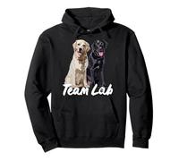 Happy Black Lab Yellow Labrador Retriever The Lab Father Mom Pullover Hoodie