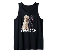 Happy Black Lab Yellow Labrador Retriever The Lab Father Mom Tank Top