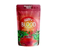 Happy Blood Herbal Tea | Caffeine-Free Infusion for Natural Energy Boost, Blood Cleanse, Immunity Support | Alkaline Blend with Sarsaparilla, Burdock Root, Chaparral