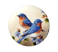 Happy Bluebirds Custom Pins 5 PCS, Personalized Photo Buttons, Metal Pinback Button Badges for Backpacks, Hats, Funny Backpack Pins Aesthetic Lapel Badge Pins Gifts for Men Women, One Size, Metal, no