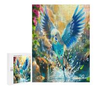 Happy BlueBudgerigar 500 Piece Jigsaw Puzzles Adults KidsJigsaws Cozy Night In Activity Colourful Challenge Great Gift Puzzle Lovers Stress Reliever 500 PCS