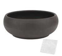 happy bonsai Pot 8" Unglazed Round Ceramic Succulent Planter + Drainage Screen