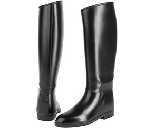 "Happy Boot" PVC ladies/mens riding boot, size 38, black, green synthetik lining, water proof, H 42,5/ W 39, normal length, extra wide