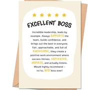 Happy Boss's Day Card, Best Bosses Day Gifts for Women Men, Boss Day Cards for Her Him