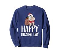 Happy Boxing Day Santa Claus Glasses Christmas Box Shopping Sweatshirt