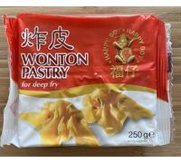 Happy Boy Wonton Pastry Wrappers 250g (1 x 35 Wrappers) For Gyoza, dumpling wrappers, skins, wontons