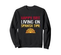 Happy Brit Living On Spanish Time - Fun British Spain Expat Sweatshirt