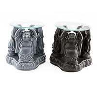 Happy Buddha Oil Burner Wax Melts Tealight Candle Holder Essential Aromatherapy