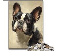 Happy Bulldog Jigsaw Puzzles for Adults Teenagers Jigsaws Puzzle, Family Entertainment Toys Is Ideal As A Gift for The Whole Family (70x100cm)