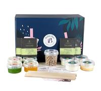 Happy Bundle Milk Bubble | 4 Different Milk Tea Flavours | 4 Popping Boba & Jelly Toppings | Tapioca Pearls(Serves 4) | 4 Bamboo Straws & 4 Green Tea Bags by Boba Bar London