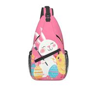 Happy Bunny 3 Unisex Daypack Lightweight Shoulder Bags Anti Theft Crossbody Backpack For Travel Workout Running Walking