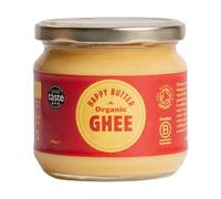 Happy Butter | Organic Ghee 300g - Grass-Fed British Clarified Butter | Lactose & Casein Free | Rich in Vitamins A,D,E & K | Award-Winning Organic Ghee for Cooking, Baking & Bulletproof Coffee |