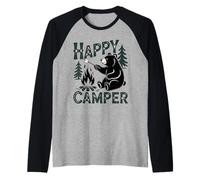 Happy Camber Bear Raglan Baseball Tee