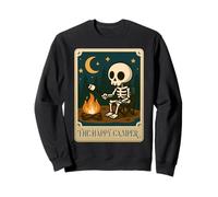 Happy Camper Tarot Card Camping Lover Adventure Outdoor Sweatshirt