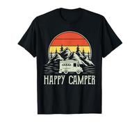 Happy Camper Toddler Boy Funny Vintage Camping Van T-Shirt