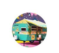 Happy Camper Trailer Printing 10 Pcs Car Air Freshener Hanging Sheets Scented Hanging Sheets With Rope For Home
