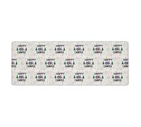 Happy Camper Washable Keyboard Mat Oversized Desk Pad for Easy Cleaning and Enhanced Workspace