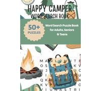 Happy Camper Word Search: Puzzle Book With Easy to Read Print about Camping and More | 6x9 inches, 110 pages | 50+ Puzzles | For Adults, Seniors & Teens